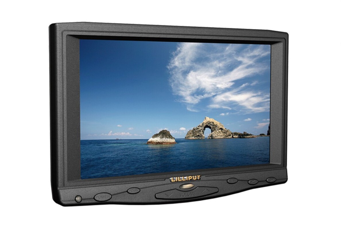 lilliput 7" TFT LCD Monitor ,With VGA Interface, Connect With Computer,lilliput 619A,Built-in Speaker,800 x 480 (Support Up to 1920 x 1080)