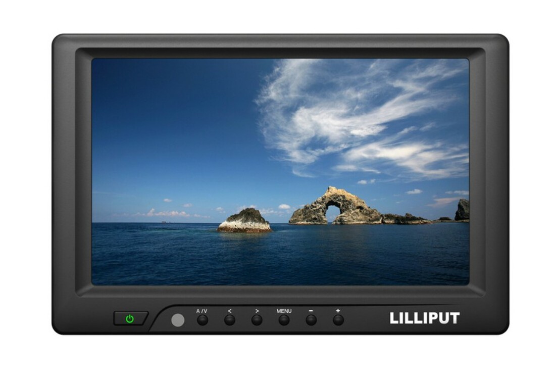 Lilliput 669GL-70NP/C/T, 7" High Brightness Touch Screen Monitor With HDMI, DVI, VGA  Inputs + Auto Switching And 4 Wire Touch Panel