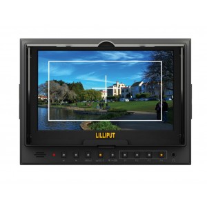 Lilliput 5D-II/O/P,Peaking Zebra Exposure Filter,With HDMI  Input/Output,7" TFT LCD Monitor+Hot Shoe Mount+Mini HDMI Cable
