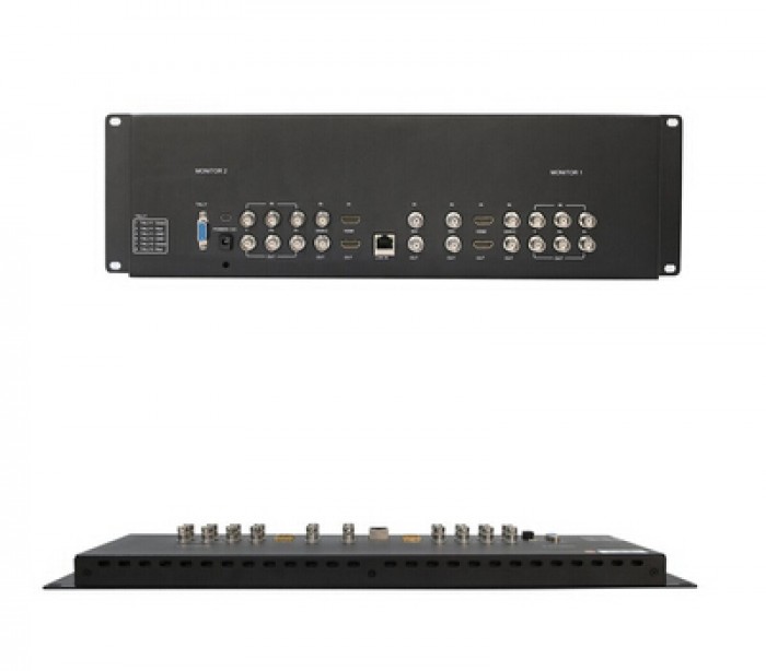 Lilliput RM-7024 Dual 7 3RU Rack Monitors 800X480 with Dual 7” Screens and Dual Dual VGA Video & DVI in/outputs Official Seller VIVITEQ 