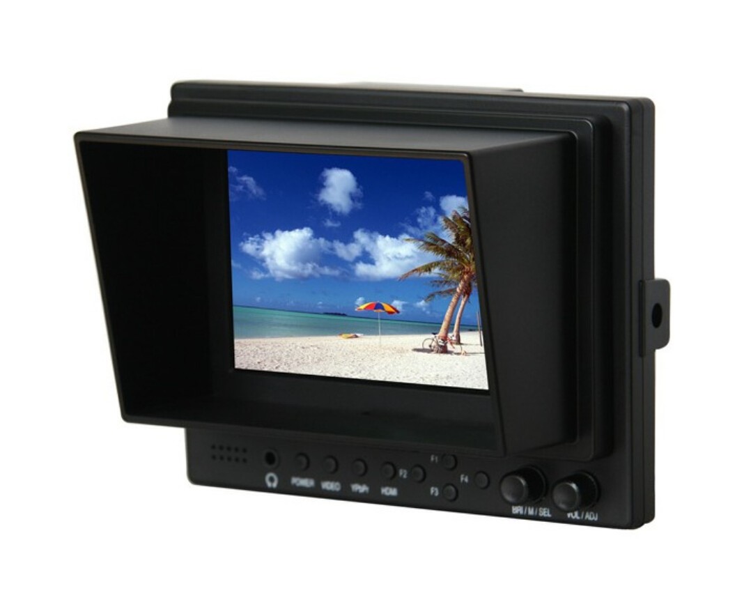 LILLIPUT professionale 5'' 569/P, TFT LCD Monitor con uscita HDMI a HDMI, YPbPr, ingresso AV / con batteria piastra