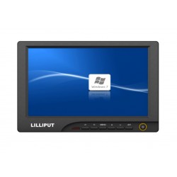 Lilliput 8" 869gl-80NP/C con HDMI, VGA, DVI Monitor per la macchina fotografica HD con 1/4" supporto caldo del pattino e 12v Rechargerable batteria