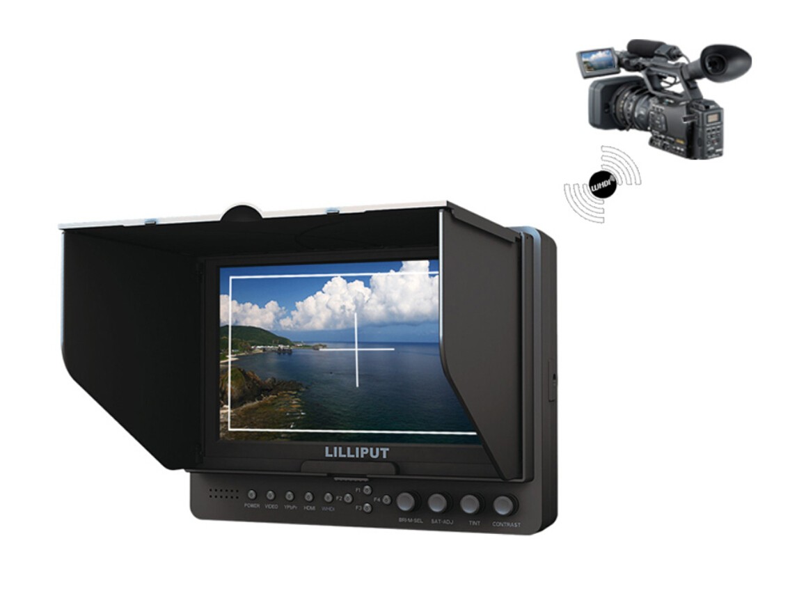 Lilliput 7 Inch 665/S  Field Monitor 3G-SDI HDMI IN&OUT Peaking/Exposure/Histogram,High resolution: 1024×600