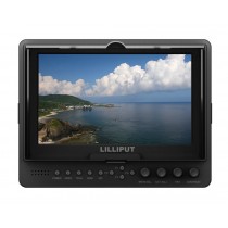 LILLIPUT 665 / O / P, 7-Zoll-Farb-TFT-LCD-Monitor mit HDMI, YPbPr, AV-Eingang HDMI-Ausgang / mit F-970 & QM91D Batterie-Platten + Sonnenschutz-Abdeckung
