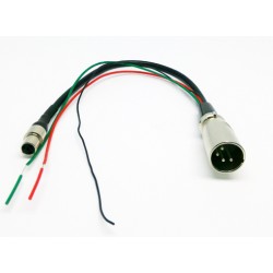 Mini XLR for lilliput monitor TM-1018/P,TM-1018/O/P,TM-1018/S