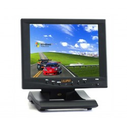 8-Zoll-LED-Monitor, LILLIPUT FA801-NP/C mit VGA-Anschluss, 1 Audio & 2 Video-Eingang, Fernbedienung, Aufbau-Lautsprecher