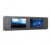 LILLIPUT RM-7028S Dual 7" 3RU Rack Monitors With Dual 7" IPS Screens, Viewing SD, HD and 3G-SDI Video on 3RU Rack Monitor