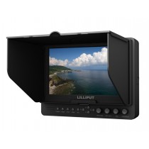 LILLIPUT 665 7 pouces sur l'appareil photo HD LCD Moniteur de terrain, HDMI IN et composants, 1/4 "griffe plaque de montage + Batterie 2PC