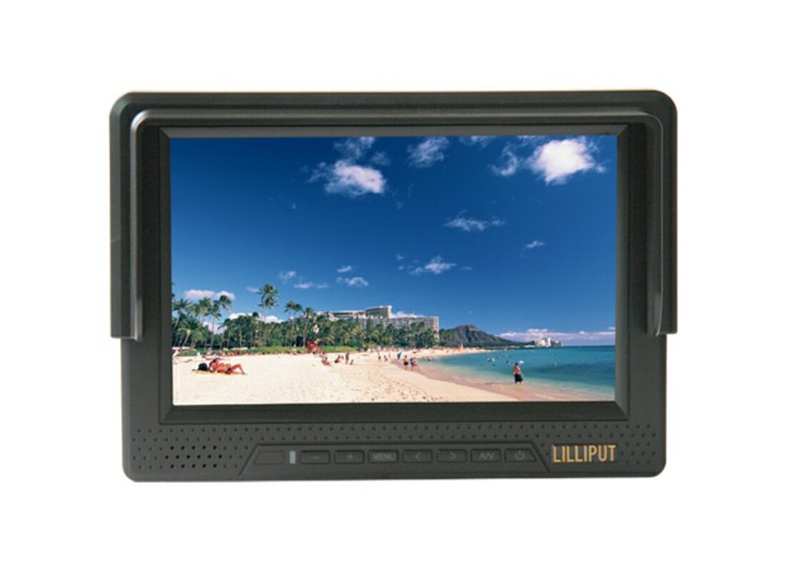 Lilliput 668GL Monitor de campo para DSLR HD cámara de vídeo, 1080P, Batería interna (HDMI, por componentes, entrada compuesta)