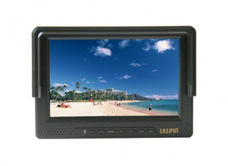 Lilliput 668GL Campo Monitor para DSLR Camera HD Video, 1080P, bateria interna (HDMI, Component, Composite Input)