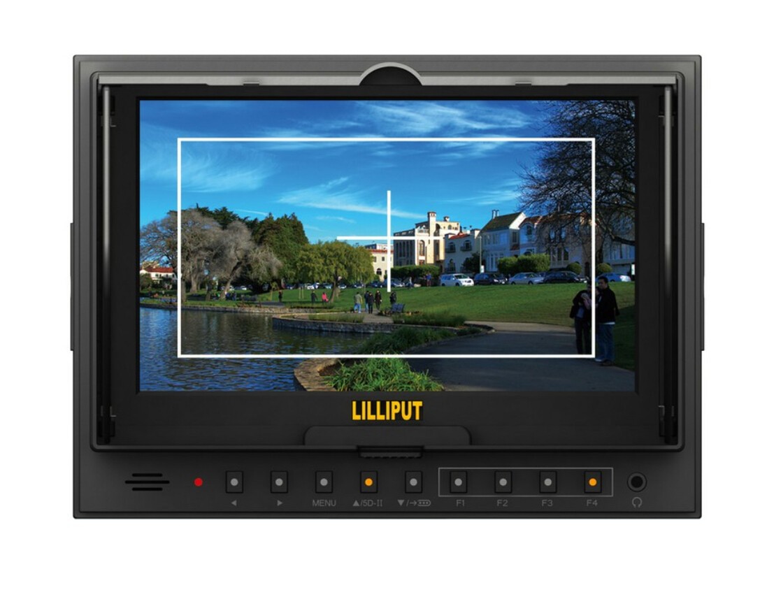 Lilliput 5D-II/O/P, com pico Zebra Filtro de Exposição, com HDMI Input / Output, 7 "do Monitor TFT LCD + Hot Shoe Mount + Mini cabo HDMI