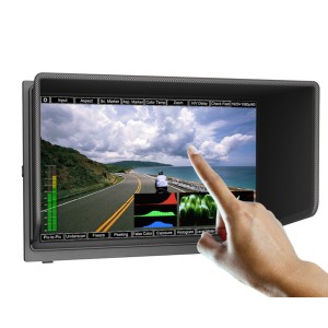 Lilliput TM-1018/O/P 10.1" do Monitor Camera Tela LED IPS Full HD HDMI Campo contato com HDMI Entrada e Saída, Entrada VGA