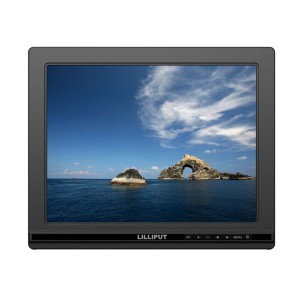 Lilliput FA1000-NP/C 9.7" TFT Monitor Com HDMI, DVI, VGA e AV Input, monitor LED para aplicações desktop (Non-Touch)