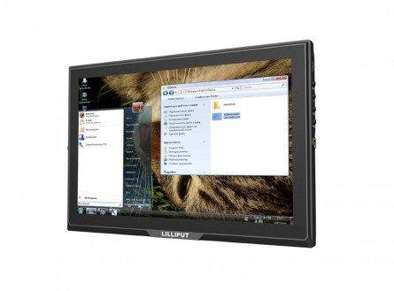 Lilliput FA1014-NP/C, 10,1 inch 16: 9 monitor, Ondersteuning Ondersteuning voor maximaal 1920 x 1080, HDMI, VGA, AV, DVI