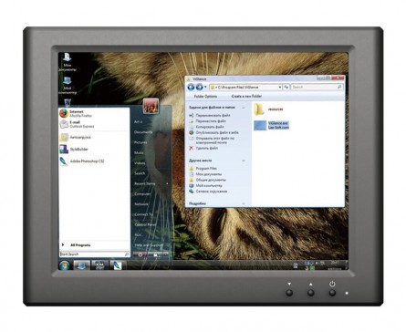 8 inch Touchscreen USB Monitor, LILLIPUT UM-80/C/T voor PC enz., Contrast: 500: 1, resolutie: 800×600 geleid