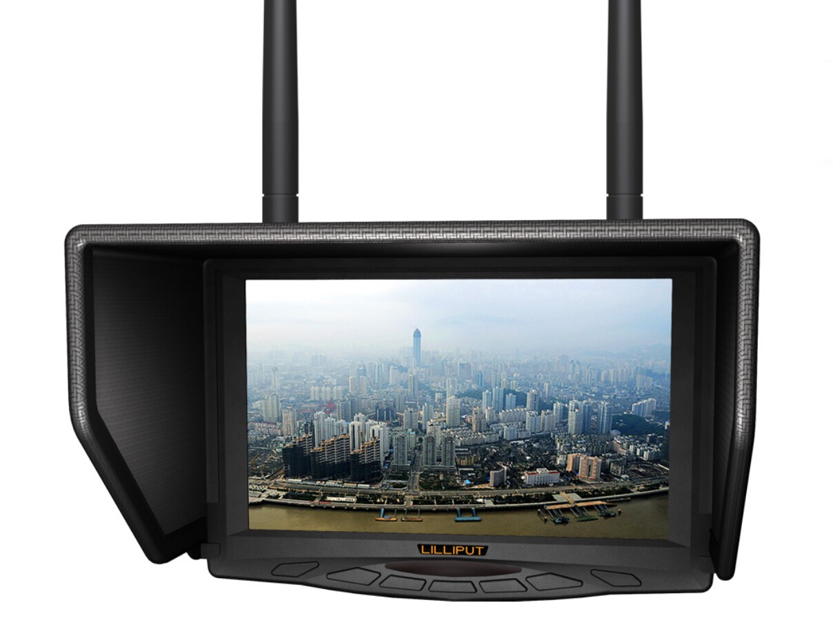 Lilliput 329/DW, 7 Inch FPV Monitor, specifieke Monitor door LILLIPUT voor het vliegen van camerasysteem. Toepassing voor luchtfoto & buiten fotografie