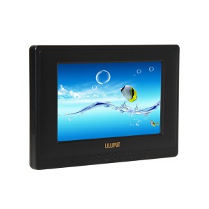 659GL-70NP/C/T 7 インチのタッチ スクリーン モニター、HDMI、DVI、VGA、AV1/AV2 入力 1920 x 1080まで 800 x 480 サポート
